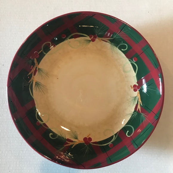 Certified International Patricia Brubaker Large Holiday Serving Bowl 13.… - Picture 1 of 6